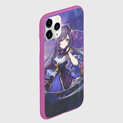 Чехол iPhone 11 Pro матовый Genshin Impact Ke Цин Ke Qing, цвет: 3D-фиолетовый — фото 2