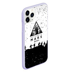 Чехол iPhone 11 Pro матовый Thirty seconds to mars Jared Leto music, цвет: 3D-светло-сиреневый — фото 2