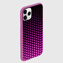 Чехол iPhone 11 Pro матовый Розовые квадраты, цвет: 3D-фиолетовый — фото 2