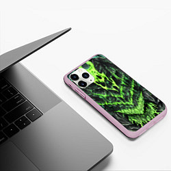 Чехол iPhone 11 Pro матовый Green slime, цвет: 3D-розовый — фото 2