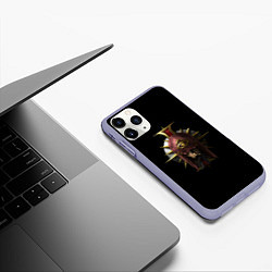 Чехол iPhone 11 Pro матовый Вархаммер - Навигатор эзотерический, цвет: 3D-светло-сиреневый — фото 2