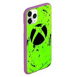 Чехол iPhone 11 Pro матовый Xbox кислотный стиль, цвет: 3D-фиолетовый — фото 2