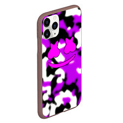 Чехол iPhone 11 Pro матовый Marshmello camo, цвет: 3D-коричневый — фото 2