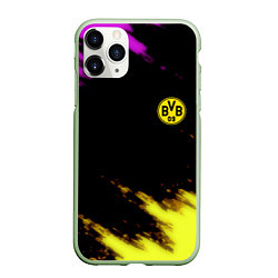 Чехол iPhone 11 Pro матовый Borussia Dortmund sport, цвет: 3D-салатовый