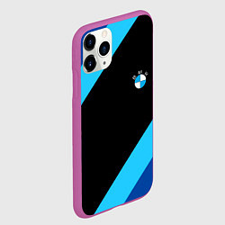 Чехол iPhone 11 Pro матовый BMW line, цвет: 3D-фиолетовый — фото 2