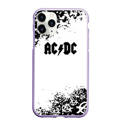 Чехол iPhone 11 Pro матовый AC DC anarchy rock, цвет: 3D-светло-сиреневый