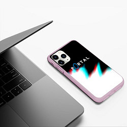 Чехол iPhone 11 Pro матовый Portal game blink color, цвет: 3D-розовый — фото 2