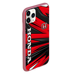 Чехол iPhone 11 Pro матовый Red sport - honda, цвет: 3D-малиновый — фото 2