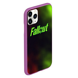 Чехол iPhone 11 Pro матовый Fallout fire gradient, цвет: 3D-фиолетовый — фото 2