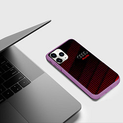 Чехол iPhone 11 Pro матовый Audi sportdot, цвет: 3D-фиолетовый — фото 2