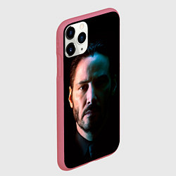Чехол iPhone 11 Pro матовый Keanu Charles Reeves, цвет: 3D-малиновый — фото 2