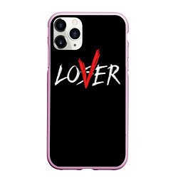 Чехол iPhone 11 Pro матовый Lover loser, цвет: 3D-розовый