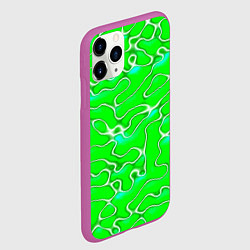 Чехол iPhone 11 Pro матовый Светло-зеленый камуфляж, цвет: 3D-фиолетовый — фото 2