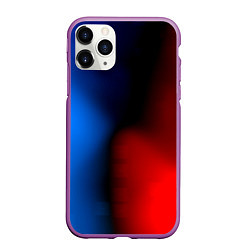 Чехол iPhone 11 Pro матовый Неоновый градиент краски, цвет: 3D-фиолетовый