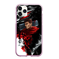 Чехол iPhone 11 Pro матовый Berserk anime logo, цвет: 3D-розовый