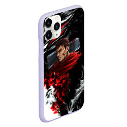 Чехол iPhone 11 Pro матовый Berserk anime logo, цвет: 3D-светло-сиреневый — фото 2