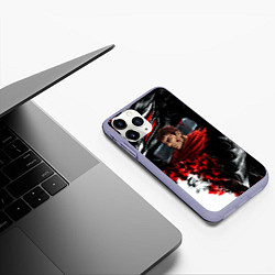 Чехол iPhone 11 Pro матовый Berserk anime logo, цвет: 3D-светло-сиреневый — фото 2