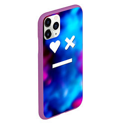 Чехол iPhone 11 Pro матовый Love death and robots serial gradient, цвет: 3D-фиолетовый — фото 2