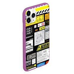 Чехол iPhone 11 Pro матовый Инженерные знаки, цвет: 3D-фиолетовый — фото 2