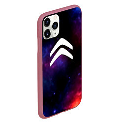 Чехол iPhone 11 Pro матовый Citroen space, цвет: 3D-малиновый — фото 2