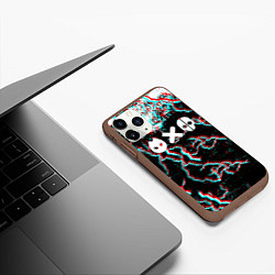 Чехол iPhone 11 Pro матовый Love death & robots strom, цвет: 3D-коричневый — фото 2