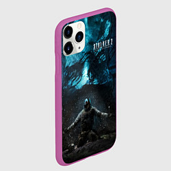 Чехол iPhone 11 Pro матовый STALKER монолитовец, цвет: 3D-фиолетовый — фото 2