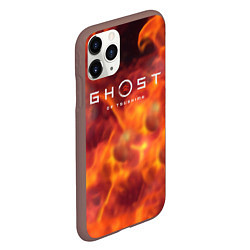 Чехол iPhone 11 Pro матовый Ghost of Tsushima games, цвет: 3D-коричневый — фото 2