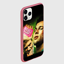 Чехол iPhone 11 Pro матовый Fight club - бойцовский клуб, цвет: 3D-малиновый — фото 2