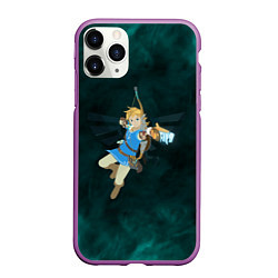 Чехол iPhone 11 Pro матовый Zelda the game, цвет: 3D-фиолетовый