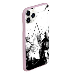 Чехол iPhone 11 Pro матовый Assassins Creed fire, цвет: 3D-розовый — фото 2