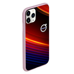 Чехол iPhone 11 Pro матовый Volvo neon gradient auto, цвет: 3D-розовый — фото 2