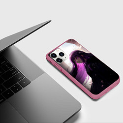 Чехол iPhone 11 Pro матовый Ферн из аниме sou sou no Frieren, цвет: 3D-малиновый — фото 2
