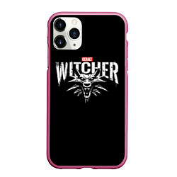 Чехол iPhone 11 Pro матовый Geralt the Witcher, цвет: 3D-малиновый