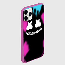 Чехол iPhone 11 Pro матовый Маршмеллоу неон камсток, цвет: 3D-фиолетовый — фото 2