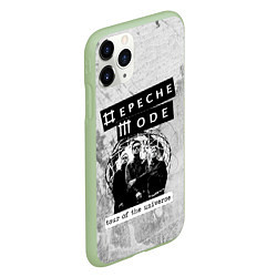 Чехол iPhone 11 Pro матовый Depeche Mode - Touring the universe группа, цвет: 3D-салатовый — фото 2