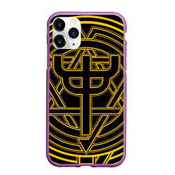 Чехол iPhone 11 Pro матовый Invincible Shield icon - Judas Priest, цвет: 3D-фиолетовый