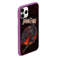 Чехол iPhone 11 Pro матовый Painkiller Judas Priest, цвет: 3D-фиолетовый — фото 2