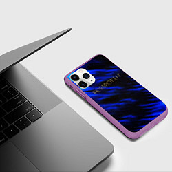 Чехол iPhone 11 Pro матовый Forspoken frey blue game abstraction, цвет: 3D-фиолетовый — фото 2