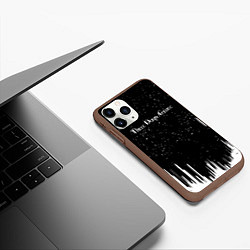 Чехол iPhone 11 Pro матовый Three days grace rock band, цвет: 3D-коричневый — фото 2