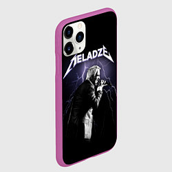 Чехол iPhone 11 Pro матовый Meladze - Metallica, цвет: 3D-фиолетовый — фото 2