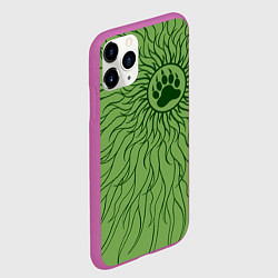 Чехол iPhone 11 Pro матовый Солнце и медвежья лапа, цвет: 3D-фиолетовый — фото 2