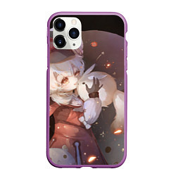 Чехол iPhone 11 Pro матовый Genshin Impact Klee Dodoko, цвет: 3D-фиолетовый