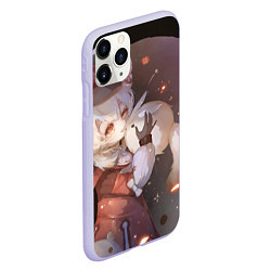 Чехол iPhone 11 Pro матовый Genshin Impact Klee Dodoko, цвет: 3D-светло-сиреневый — фото 2