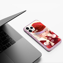 Чехол iPhone 11 Pro матовый Genshin Impact Кли NY, цвет: 3D-розовый — фото 2