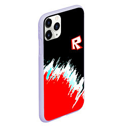 Чехол iPhone 11 Pro матовый Roblox краски текстура, цвет: 3D-светло-сиреневый — фото 2