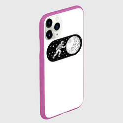 Чехол iPhone 11 Pro матовый Space on, цвет: 3D-фиолетовый — фото 2