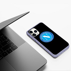 Чехол iPhone 11 Pro матовый Napoli fc, цвет: 3D-светло-сиреневый — фото 2