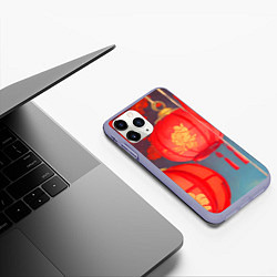 Чехол iPhone 11 Pro матовый Яркий китайский новый год, цвет: 3D-светло-сиреневый — фото 2