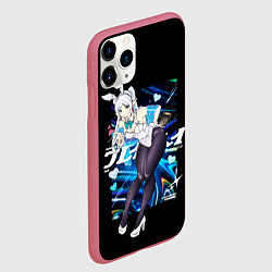 Чехол iPhone 11 Pro матовый Фрирен посылает поцелуй, цвет: 3D-малиновый — фото 2
