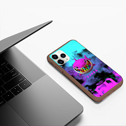 Чехол iPhone 11 Pro матовый 6ix9ine neon, цвет: 3D-коричневый — фото 2